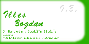 illes bogdan business card